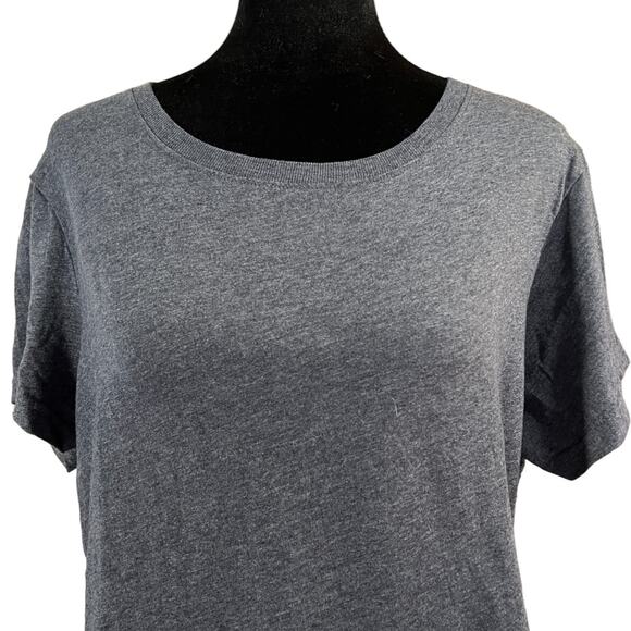 LAT Short Sleeve Crew Neck Tee Shirt Top Ladies Size Large Smoke - Picture 3 of 11